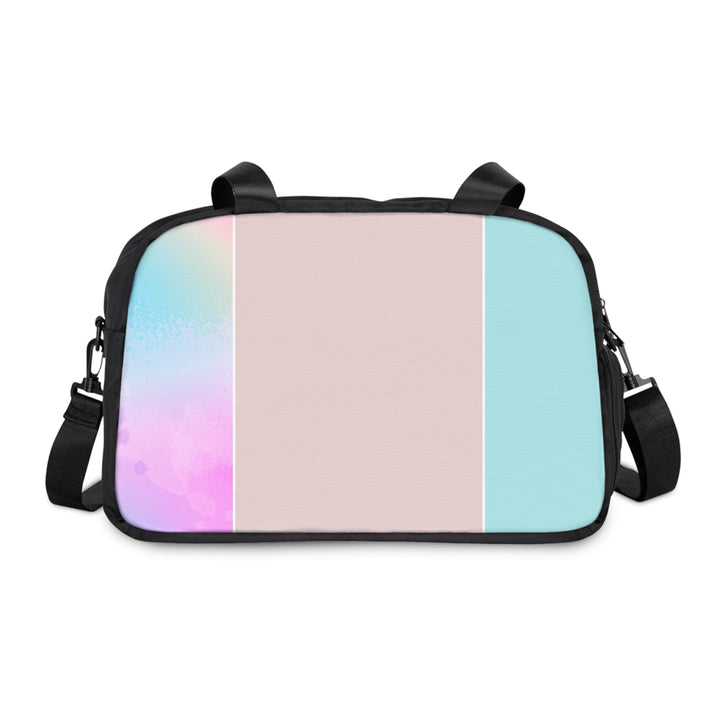 Crossbody Travel Fitness Bag - Pastel Colorblock Watercolor Illustration