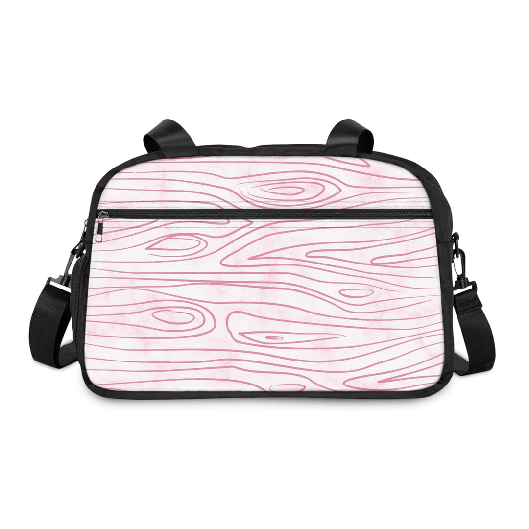 Crossbody Travel Fitness Bag - Pink Line Art Sketch Print - Bags/Travel