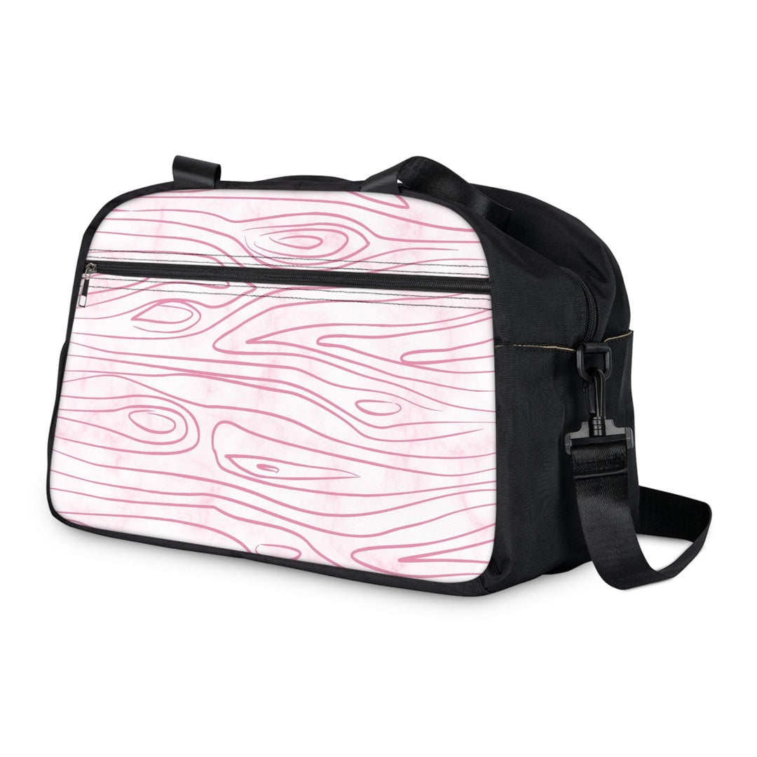 Crossbody Travel Fitness Bag - Pink Line Art Sketch Print - Bags/Travel