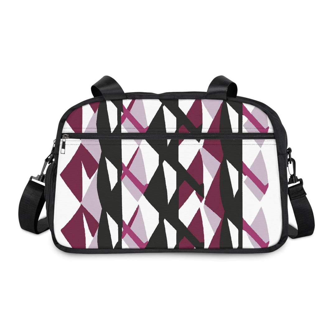 Crossbody Travel Fitness Bag - Pink Mauve Pattern - Bags/Travel Bags/Fitness