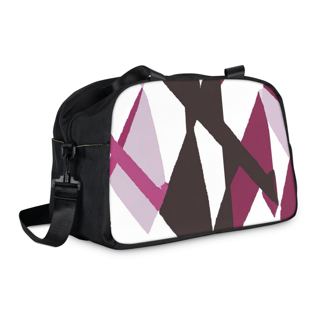 Crossbody Travel Fitness Bag - Pink Mauve Pattern - Bags/Travel Bags/Fitness