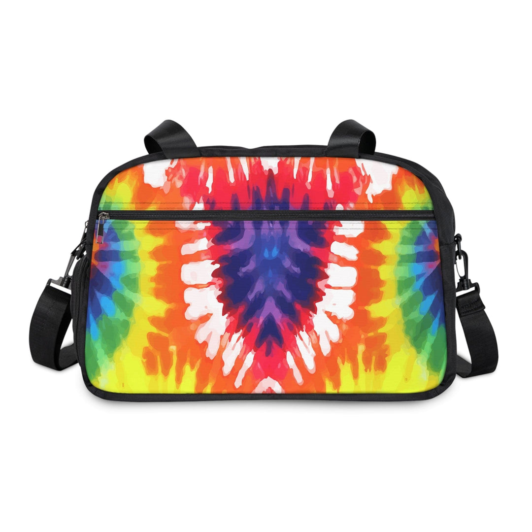 Crossbody Travel Fitness Bag - Psychedelic Rainbow Tie Dye - Bags/Travel