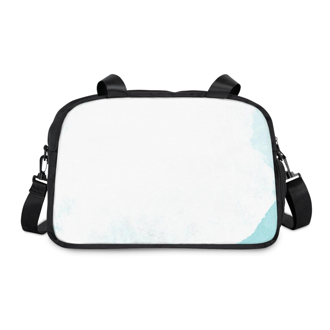 Crossbody Travel Fitness Bag - Subtle Abstract Ocean Blue and White Print