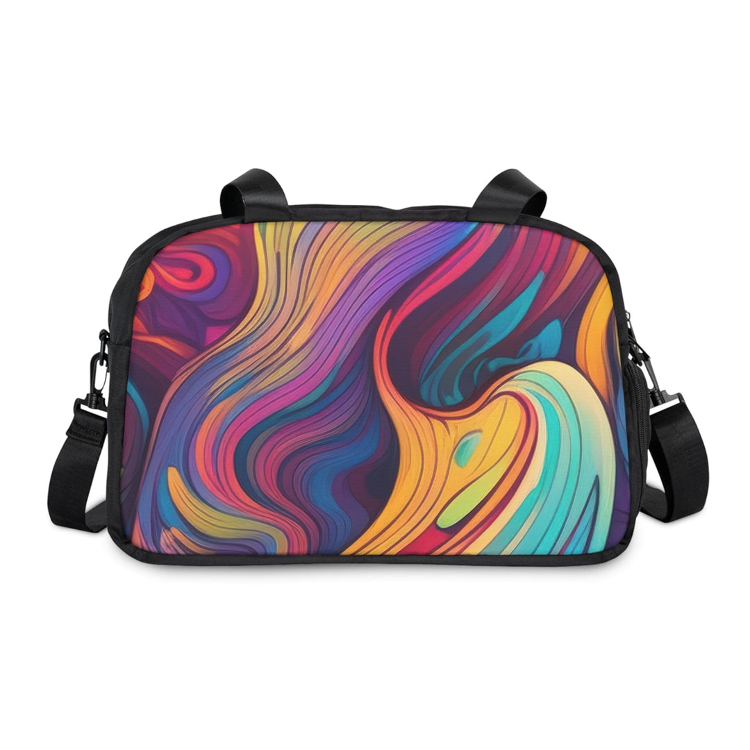 Crossbody Travel Fitness Bag - Vibrant Psychedelic Kaleidoscope Boho Print