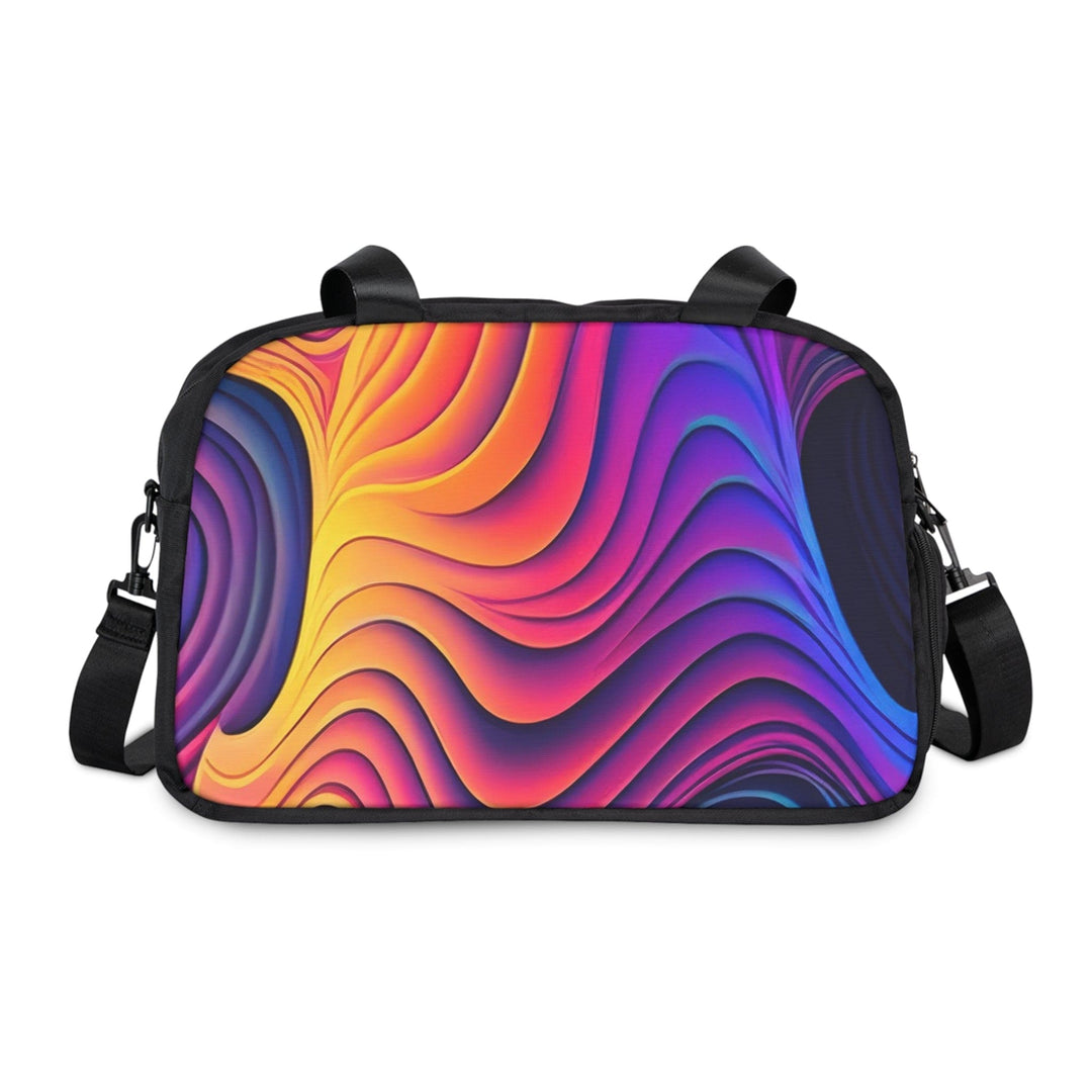 Crossbody Travel Fitness Bag - Vibrant Psychedelic Kaleidoscope Boho Print