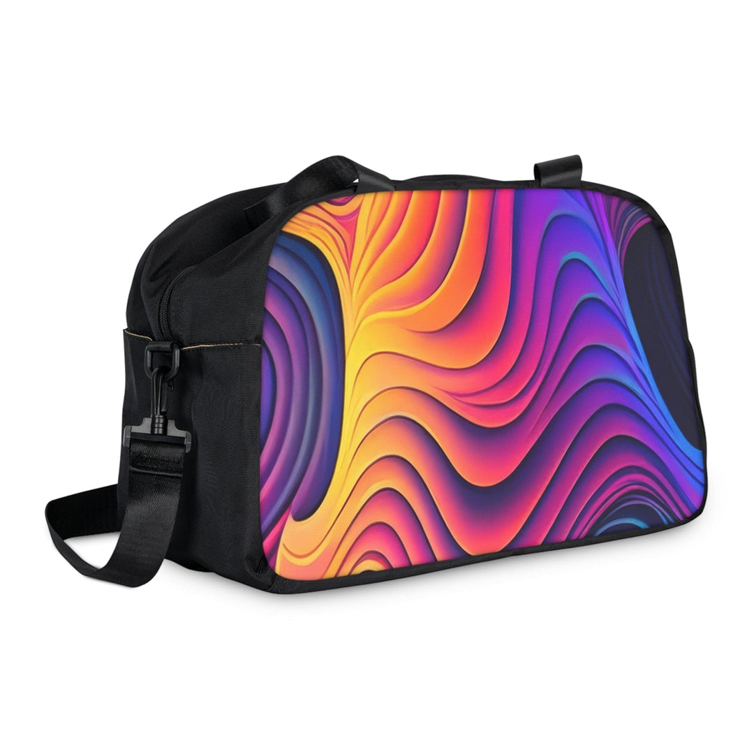 Crossbody Travel Fitness Bag - Vibrant Psychedelic Kaleidoscope Boho Print