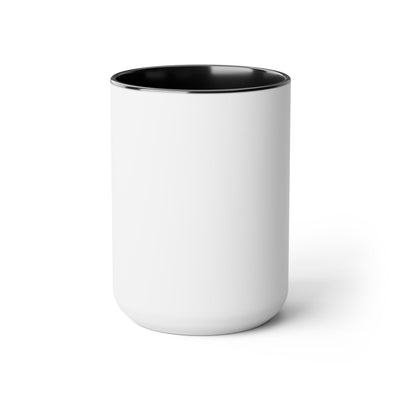 Two-tone Accent Ceramic Coffee Mug 15oz Say It Soul ’just Ask-god’