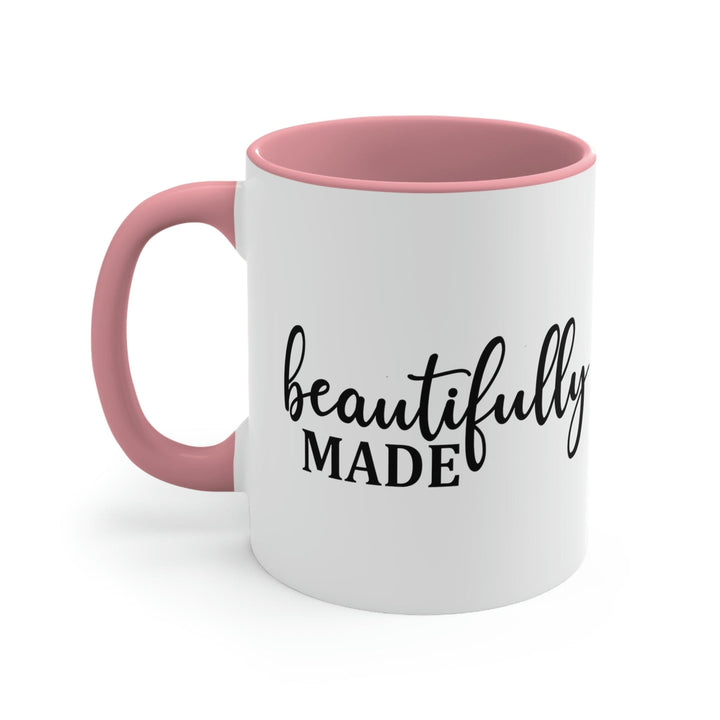 Two-tone Accent Ceramic Mug 11oz Beautifully Made Inspiration Affirmation Black