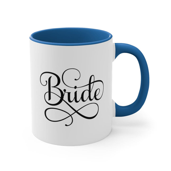 Two-tone Accent Ceramic Mug 11oz Bride Accessories Wedding - Decorative