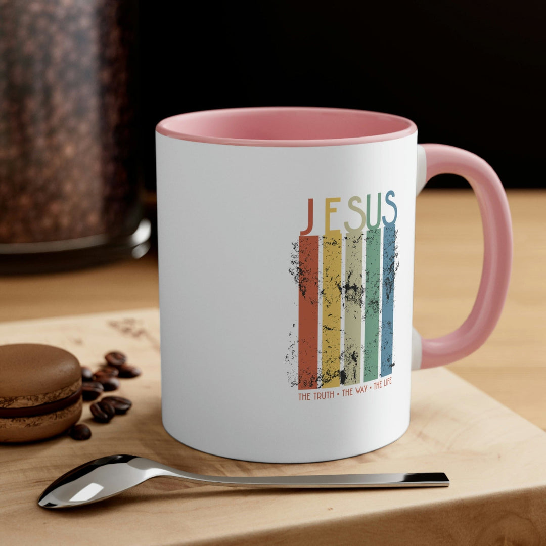 Two-tone Accent Ceramic Mug 11oz Jesus the Truth the Way the Life Christian