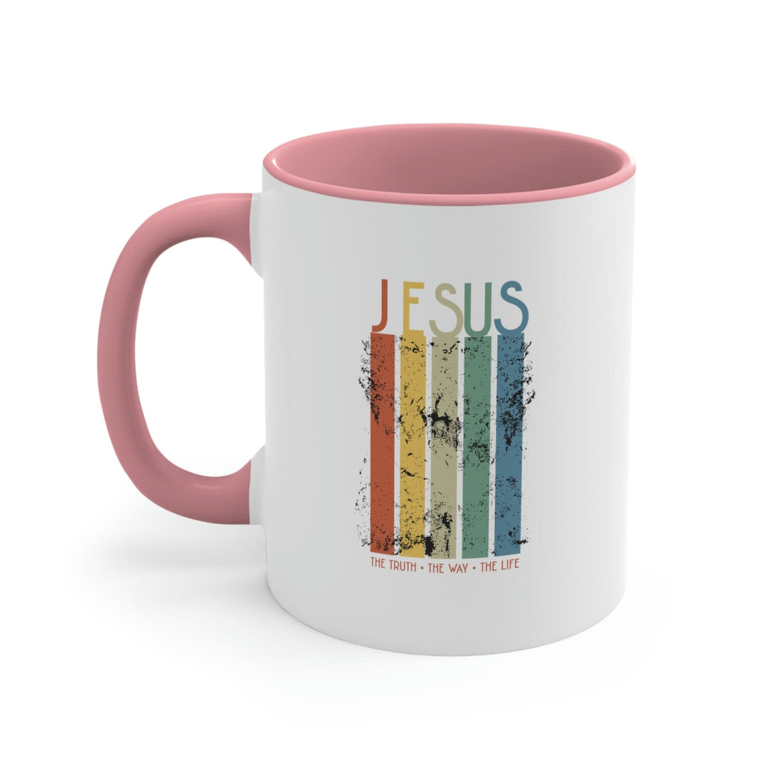 Two-tone Accent Ceramic Mug 11oz Jesus the Truth the Way the Life Christian