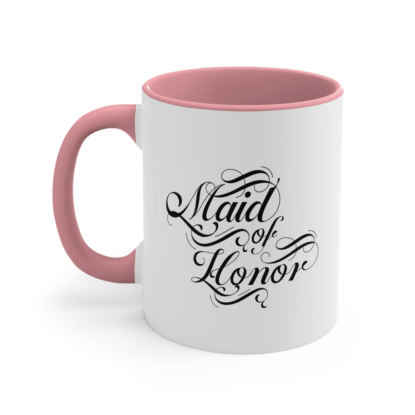 Two-tone Accent Ceramic Mug 11oz Maid Of Honor Wedding Bridal Party