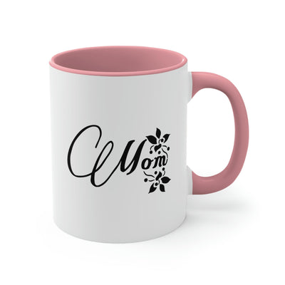 Two-tone Accent Ceramic Mug 11oz Mom Appreciation For Mothers - Decorative