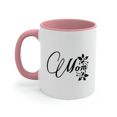 Two-tone Accent Ceramic Mug 11oz Mom Appreciation For Mothers - Decorative