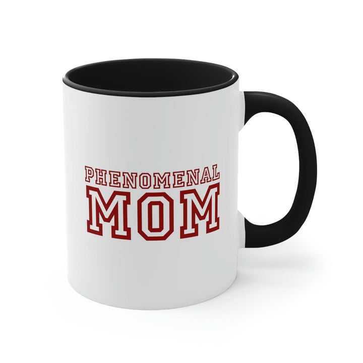 Two-tone Accent Ceramic Mug 11oz Phenomenal Mom a Heartfelt Gift for Mothers