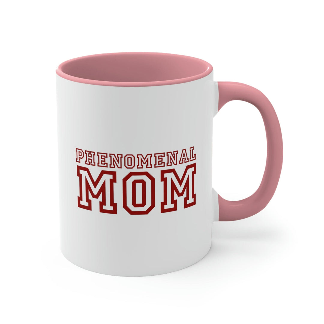 Two-tone Accent Ceramic Mug 11oz Phenomenal Mom a Heartfelt Gift for Mothers