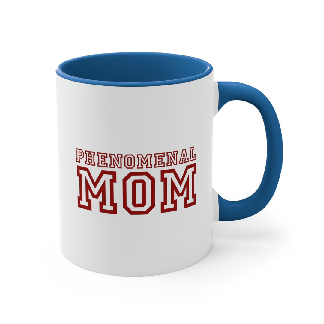 Two-tone Accent Ceramic Mug 11oz Phenomenal Mom a Heartfelt Gift for Mothers