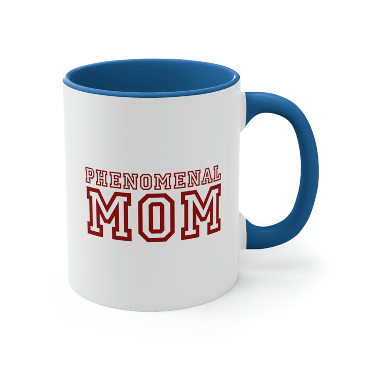 Two-tone Accent Ceramic Mug 11oz Phenomenal Mom a Heartfelt Gift for Mothers