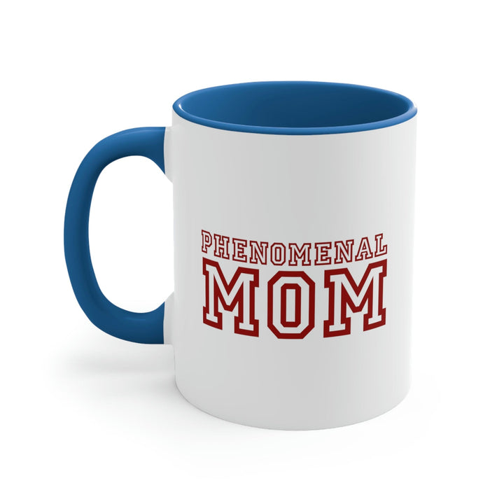 Two-tone Accent Ceramic Mug 11oz Phenomenal Mom a Heartfelt Gift for Mothers