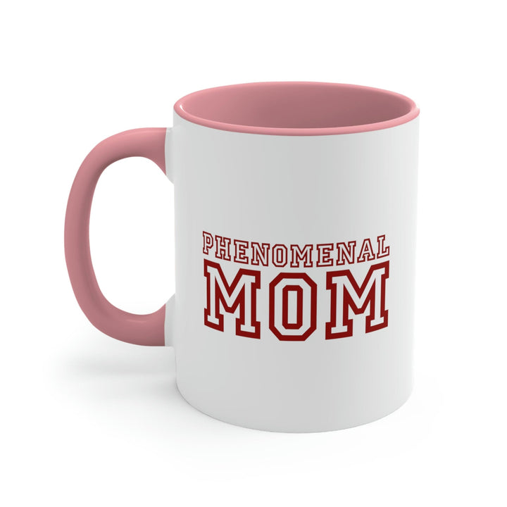 Two-tone Accent Ceramic Mug 11oz Phenomenal Mom a Heartfelt Gift for Mothers