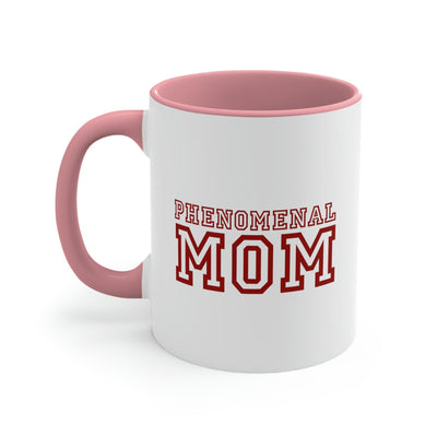 Two-tone Accent Ceramic Mug 11oz Phenomenal Mom a Heartfelt Gift For Mothers