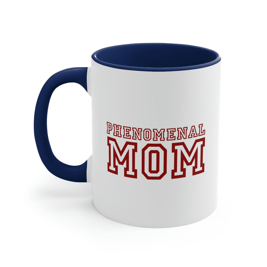 Two-tone Accent Ceramic Mug 11oz Phenomenal Mom a Heartfelt Gift for Mothers