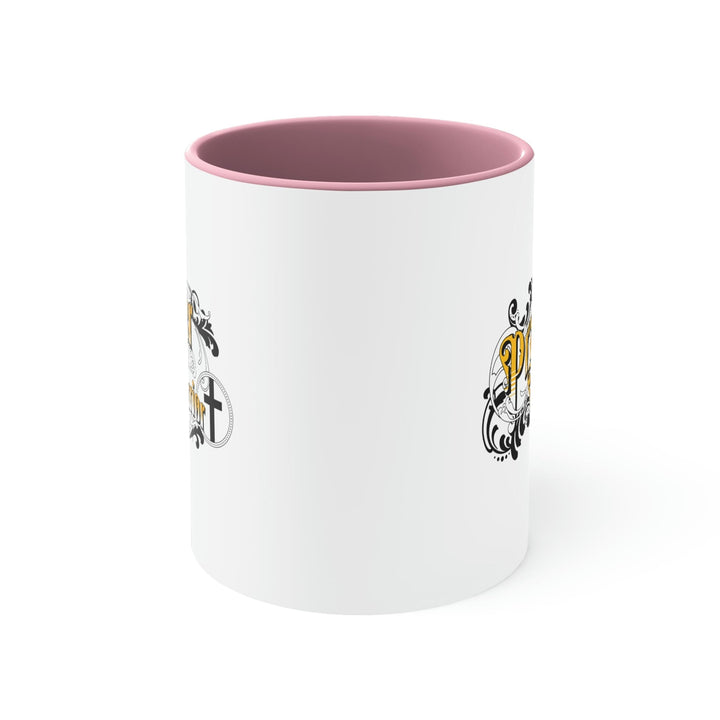 Two-tone Accent Ceramic Mug 11oz Prayer Warrior Christian Inspiration S6