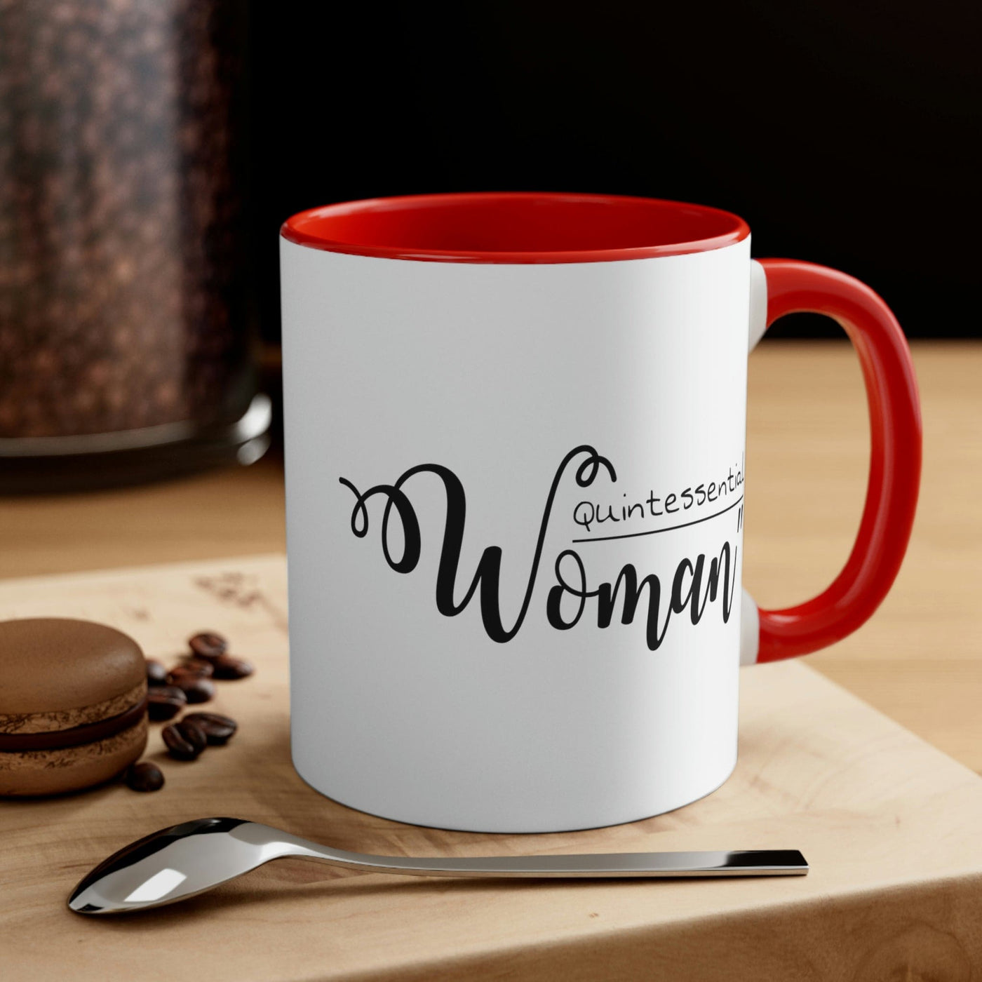 Two-tone Accent Ceramic Mug 11oz Quintessential Woman Inspirational Affirmation