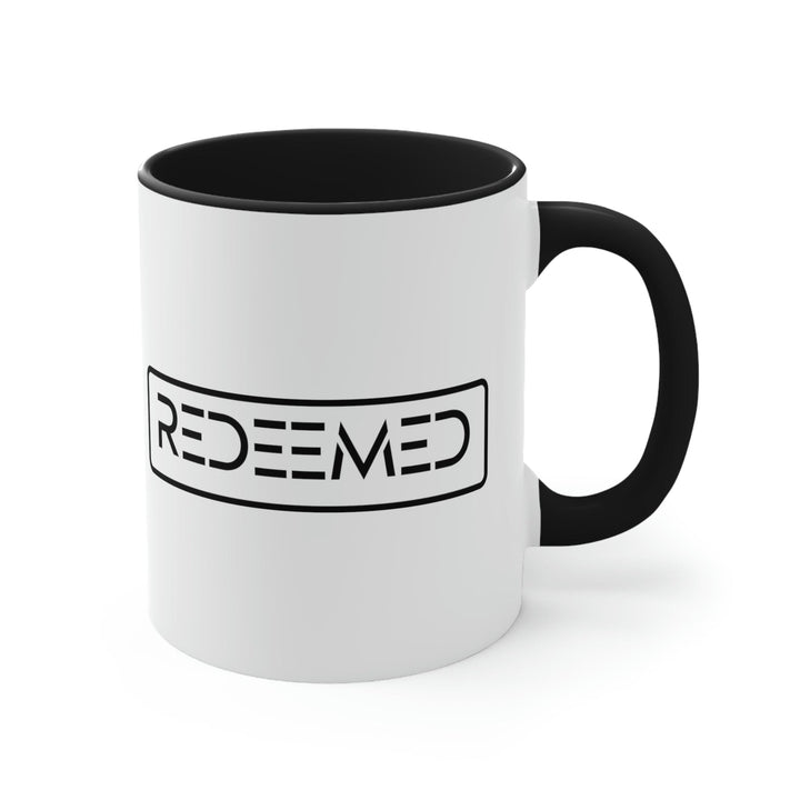 Two-tone Accent Ceramic Mug 11oz Redeemed - Decorative | Ceramic Mugs | 11oz