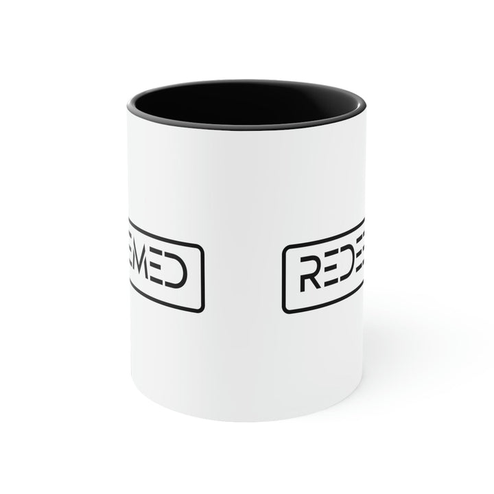 Two-tone Accent Ceramic Mug 11oz Redeemed - Decorative | Ceramic Mugs | 11oz