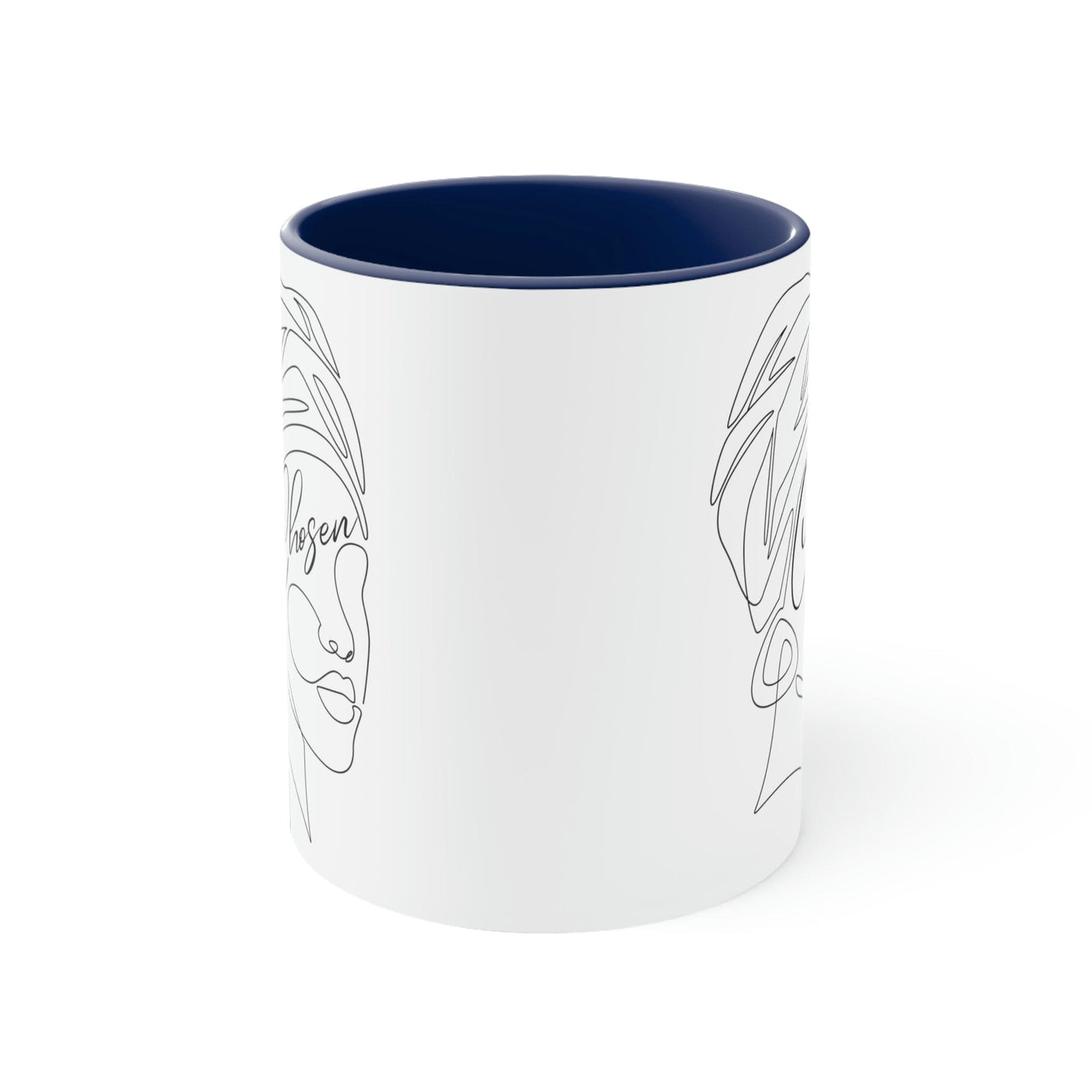 Two-tone Accent Ceramic Mug 11oz Say It Soul - Chosen Illustration Decorative