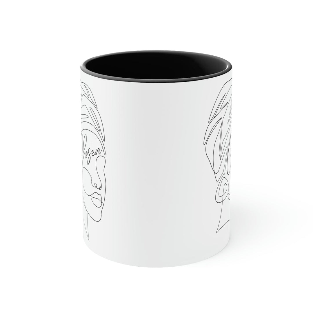 Two-tone Accent Ceramic Mug 11oz Say it Soul - Chosen Illustration - Decorative