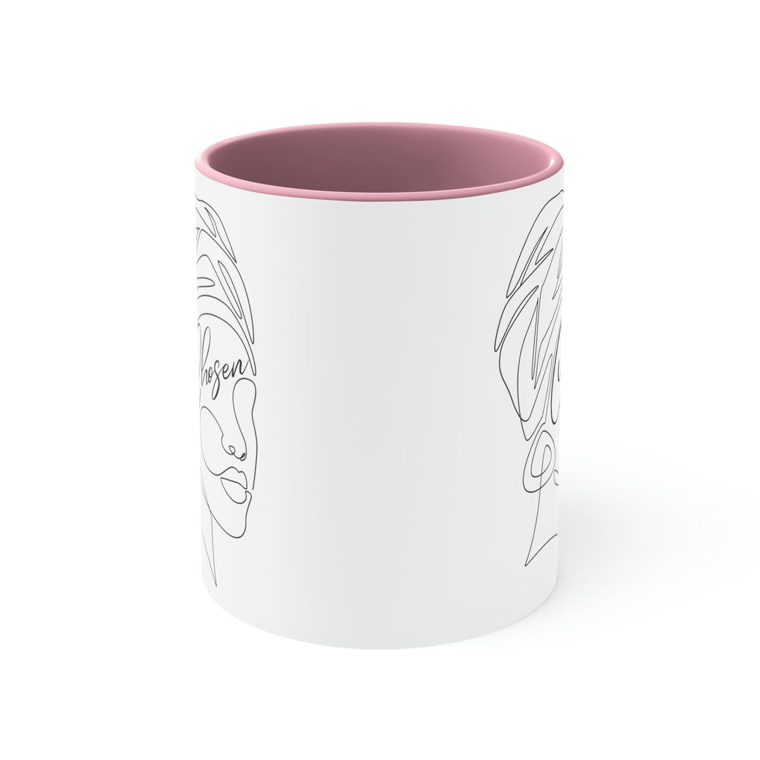 Two-tone Accent Ceramic Mug 11oz Say it Soul - Chosen Illustration - Decorative