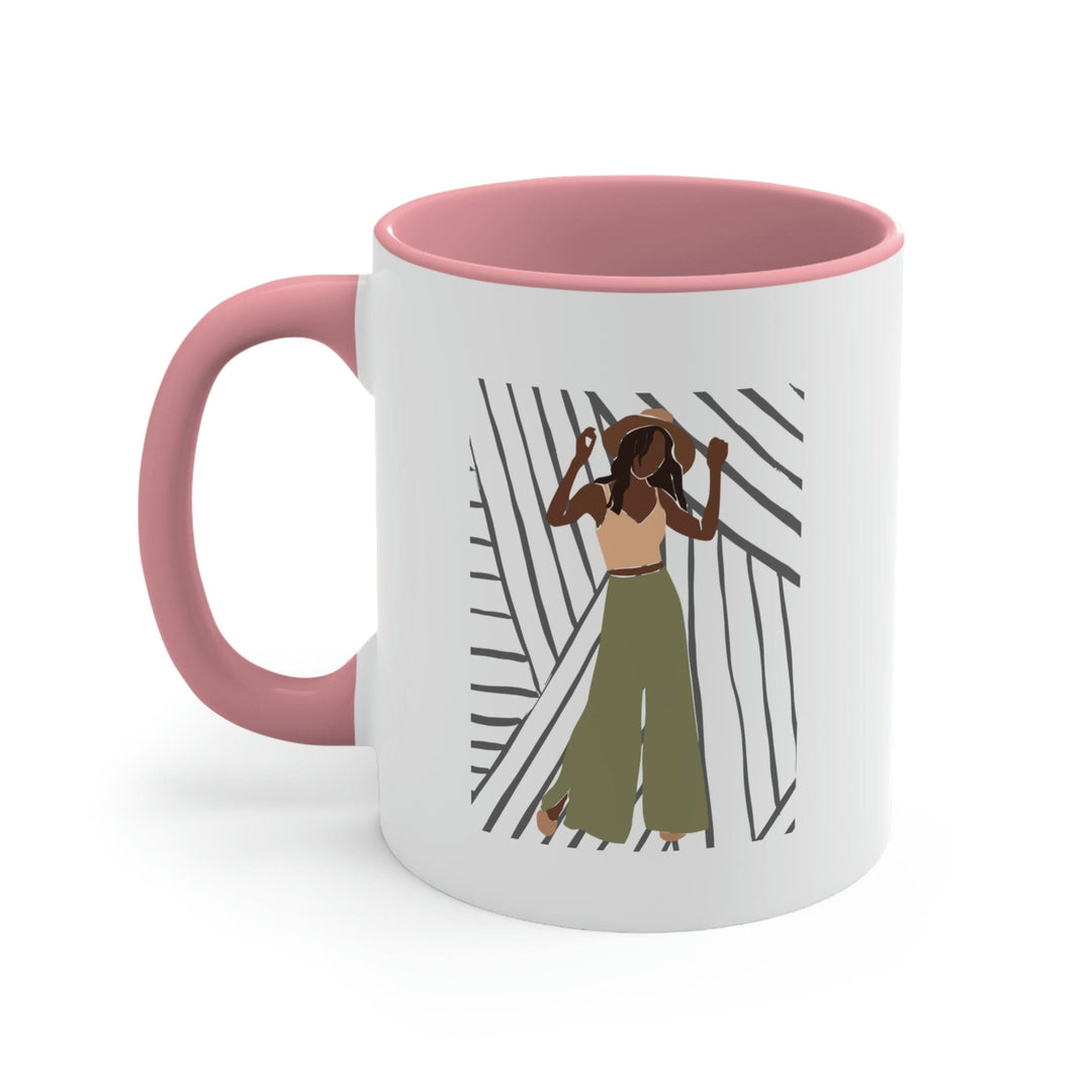 Two-tone Accent Ceramic Mug 11oz Say it Soul its Her Groove Thing Positive