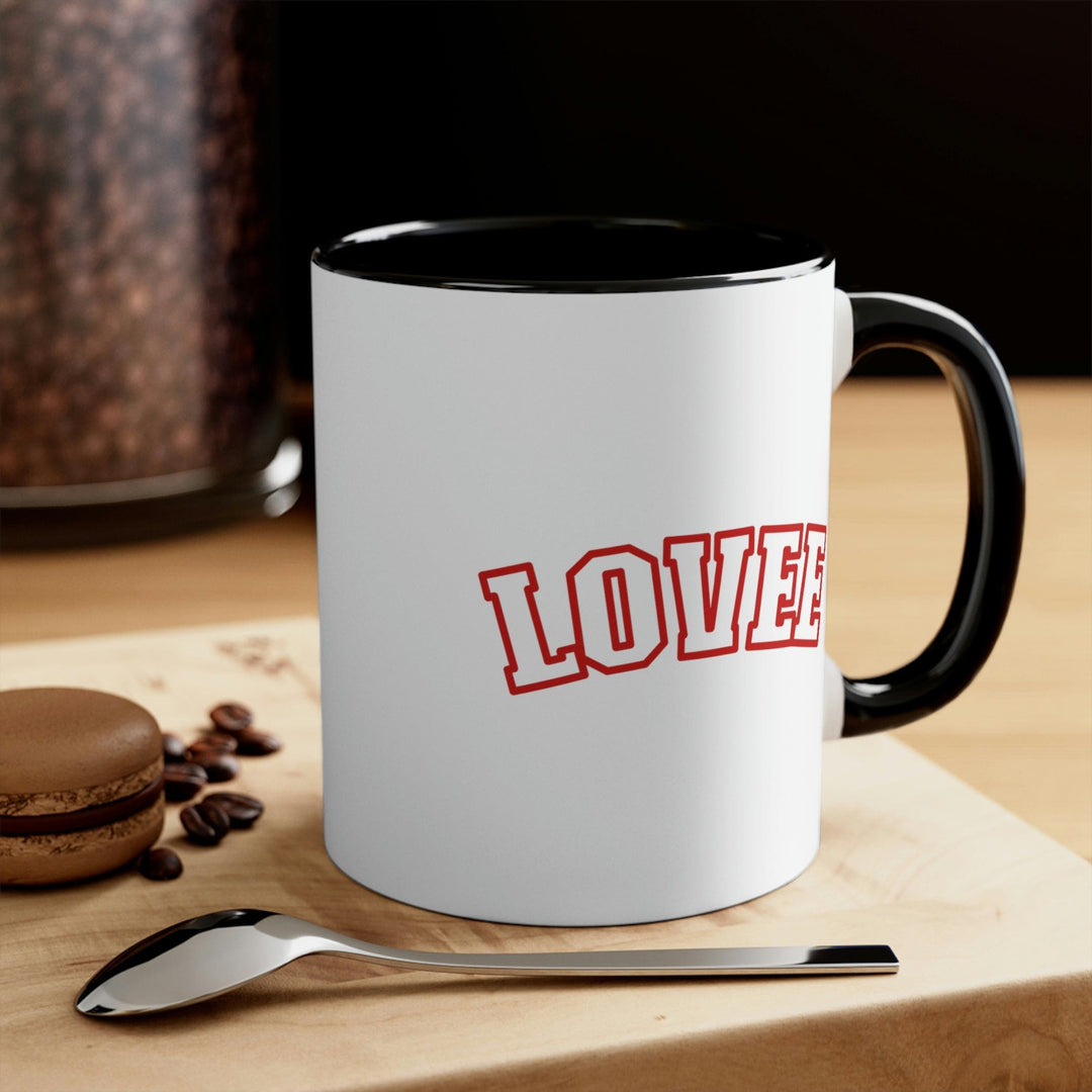 Two-tone Accent Ceramic Mug 11oz Say It Soul Lovee - Decorative | Ceramic Mugs