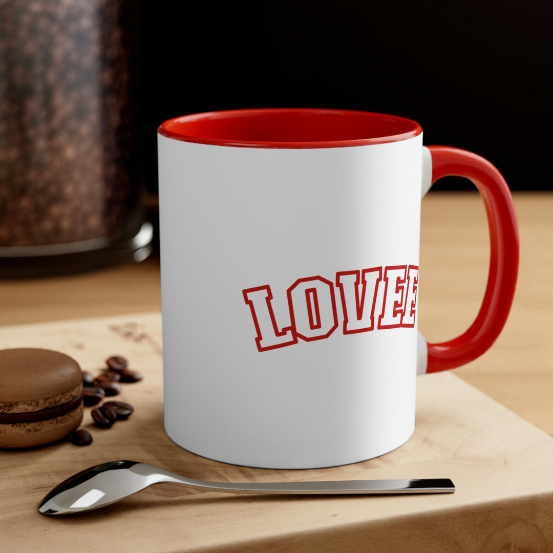 Two-tone Accent Ceramic Mug 11oz Say It Soul Lovee - Decorative | Ceramic Mugs