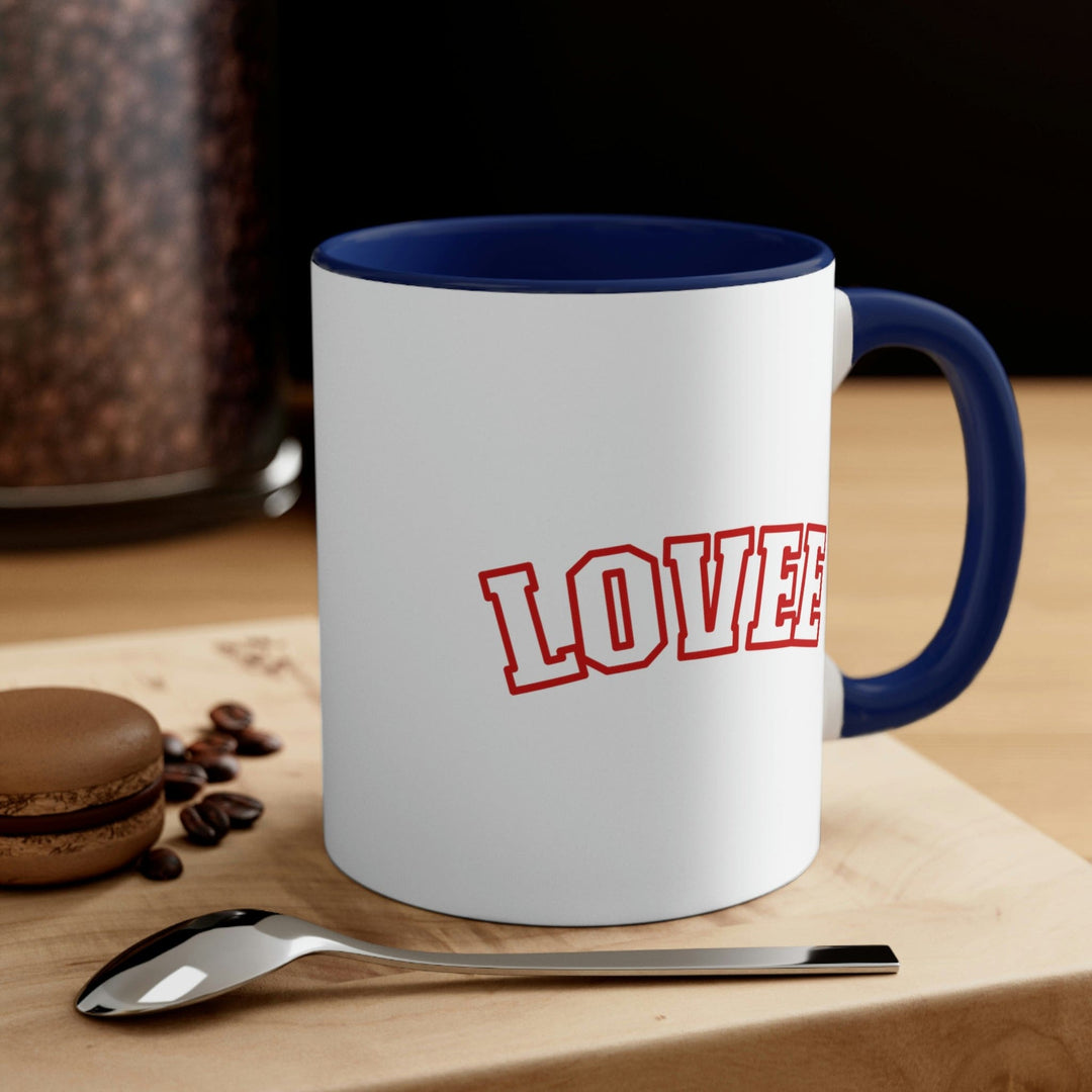 Two-tone Accent Ceramic Mug 11oz Say It Soul Lovee - Decorative | Ceramic Mugs