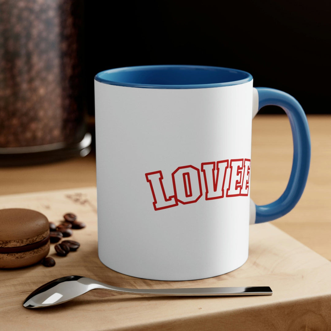 Two-tone Accent Ceramic Mug 11oz Say It Soul Lovee - Decorative | Ceramic Mugs