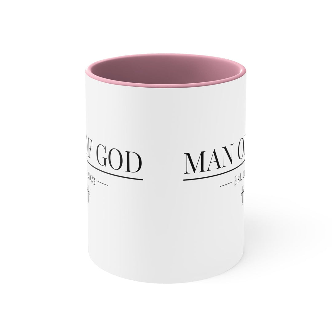 Two-tone Accent Ceramic Mug 11oz - Say it Soul - Man of God Illustration