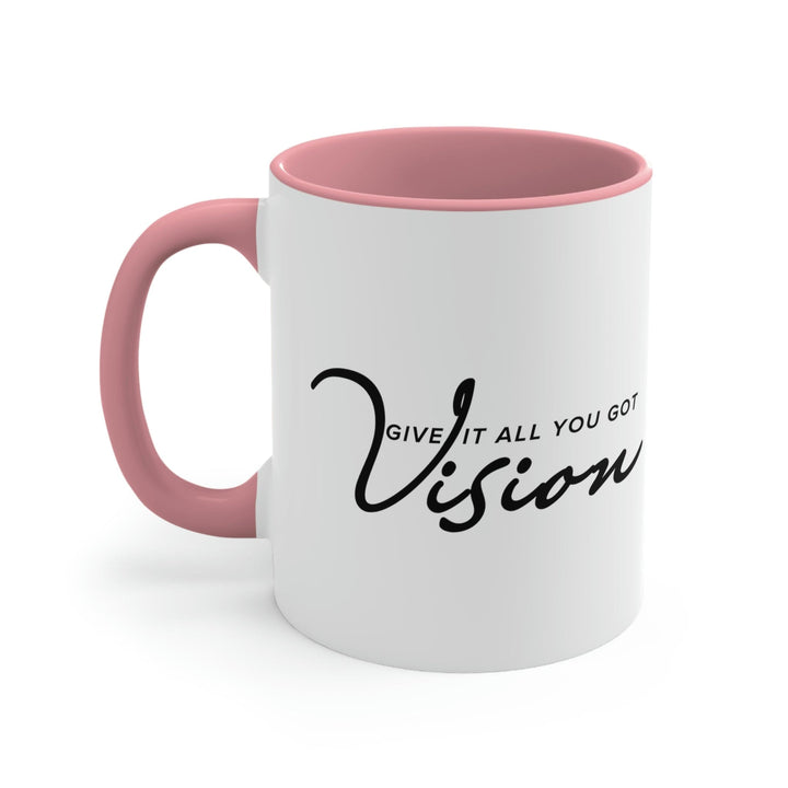 Two-tone Accent Ceramic Mug 11oz Vision - Give it All you Got Black