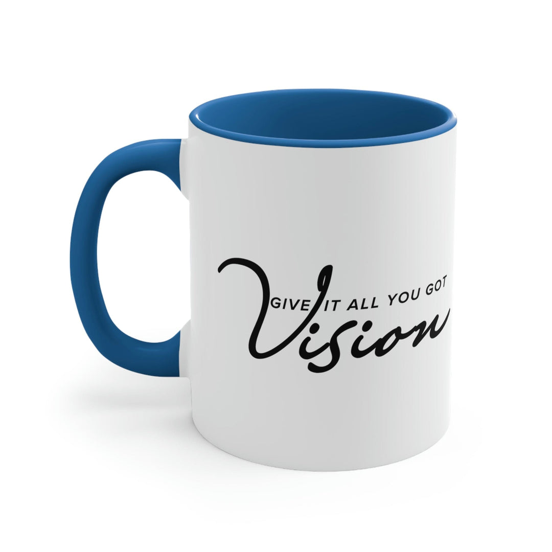 Two-tone Accent Ceramic Mug 11oz Vision - Give it All you Got Black