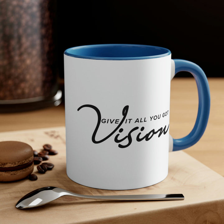 Two-tone Accent Ceramic Mug 11oz Vision - Give it All you Got Black