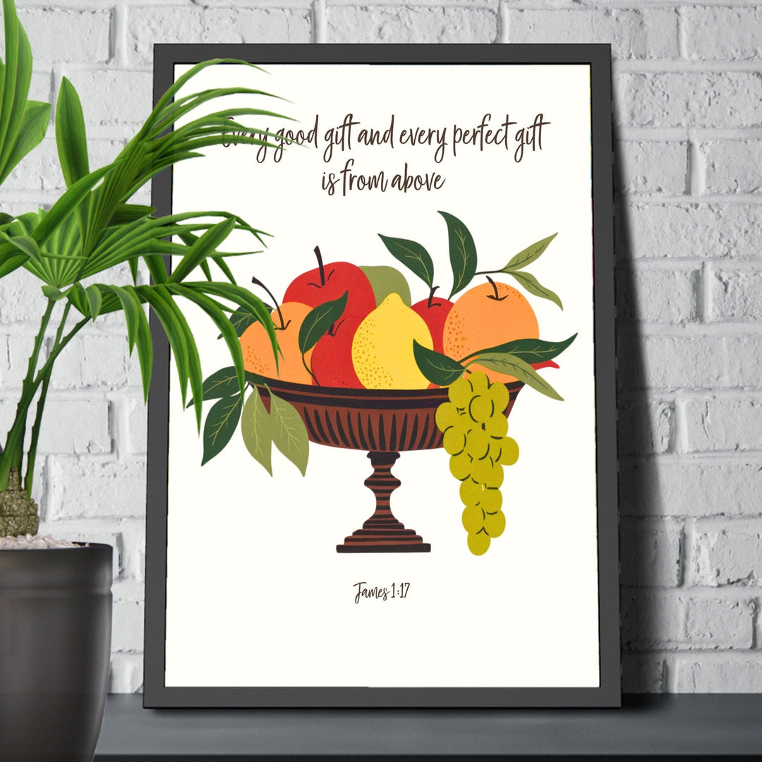 Wall Decor Giclee Poster Art Print - Every Good Gift and Every Perfect Gift