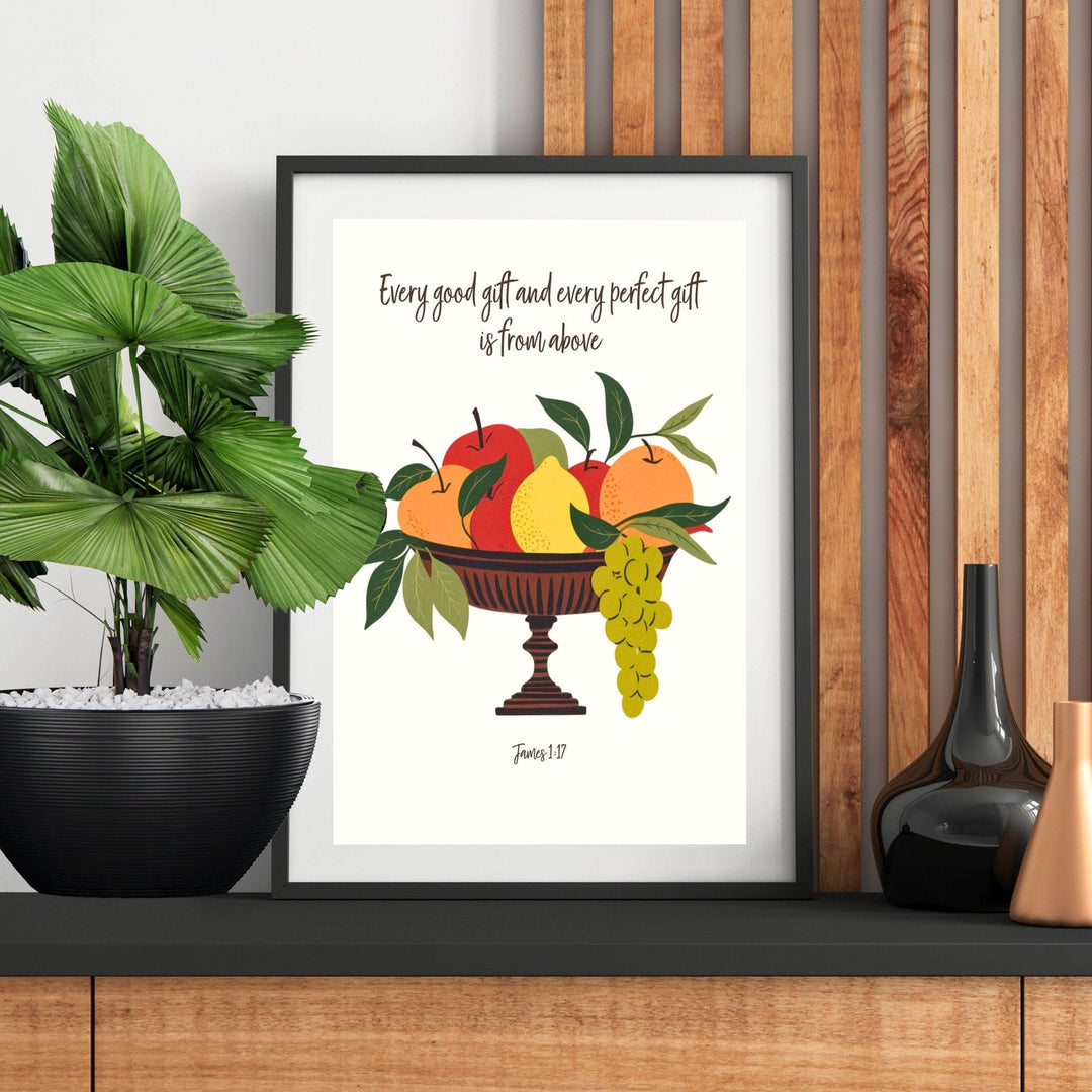 Wall Decor Giclee Poster Art Print - Every Good Gift and Every Perfect Gift