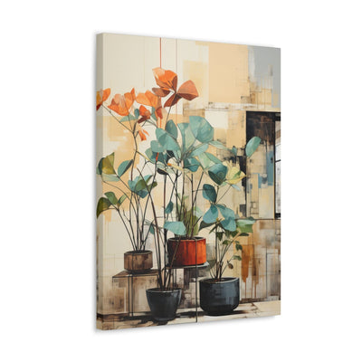 Wall Art Decor Canvas Artwork Botanical Earthy Rustic Plant Illustration