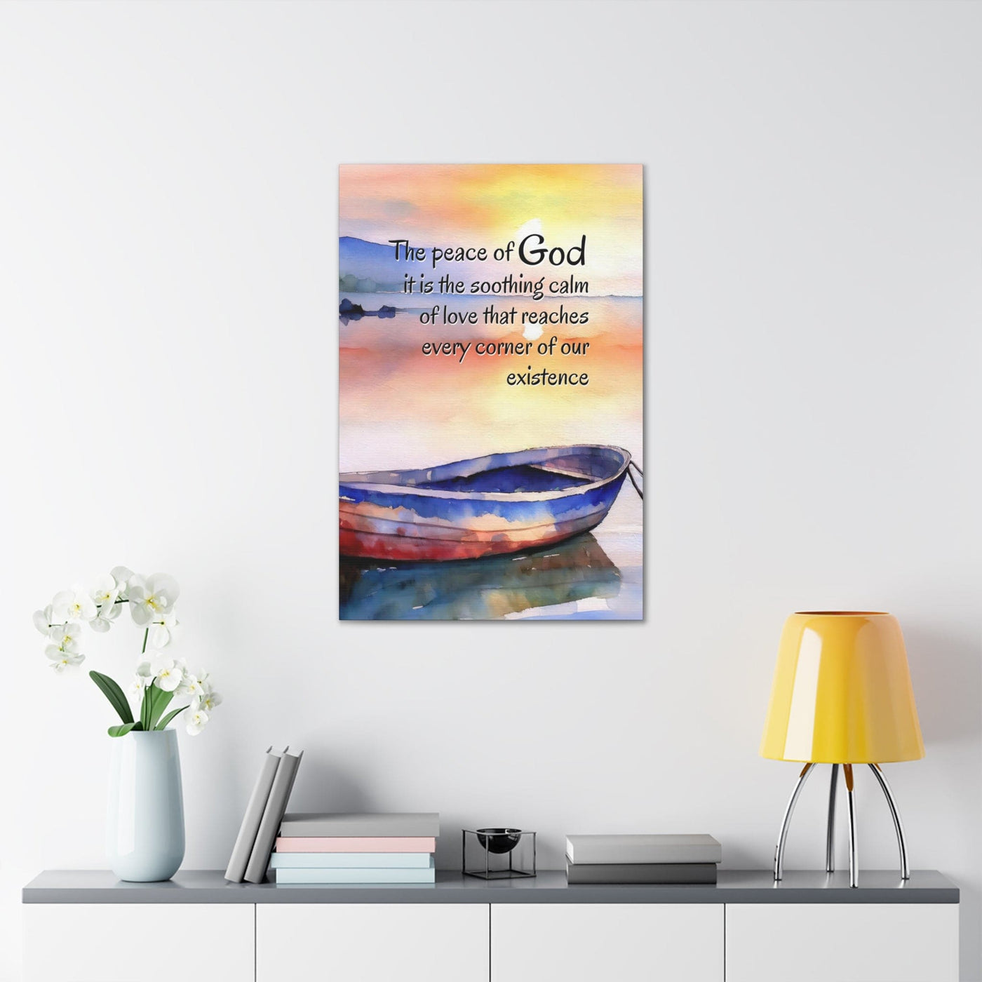 Wall Art Decor Canvas Artwork The Peace Of God Soothing Calm Print - Canvas