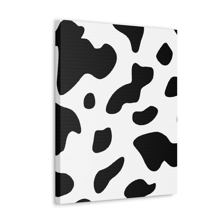 Wall Art Decor Canvas Print Artwork Black and White Abstract Cow Print Pattern