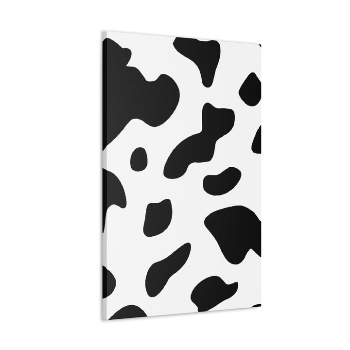 Wall Art Decor Canvas Print Artwork Black and White Abstract Cow Print Pattern