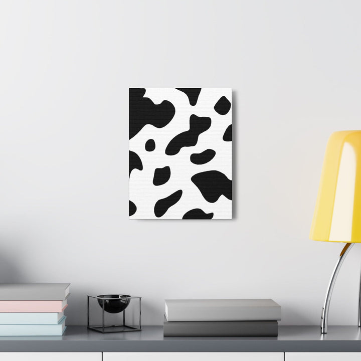 Wall Art Decor Canvas Print Artwork Black and White Abstract Cow Print Pattern