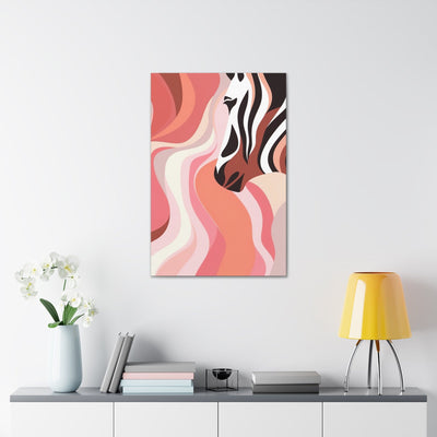 Wall Art Decor Canvas Print Artwork Boho Pink And White Contemporary Art Lines